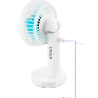 Мини-вентилятор настольный беспроводной КТ-402 - 5 Вт