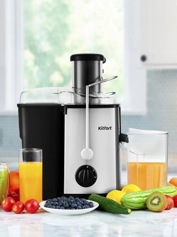 Центробежная соковыжималка электрическая КТ-1116 - 600 Вт