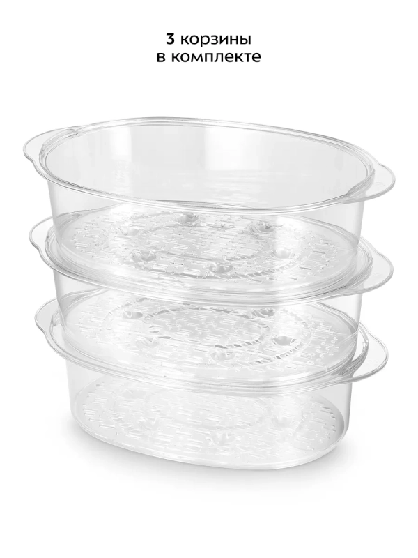 Пароварка электрическая с таймером КТ-6454 - 840-1000 Вт