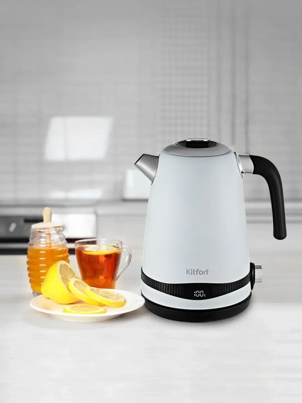 Чайник электрический металлический КТ-6121 - 1.7 л