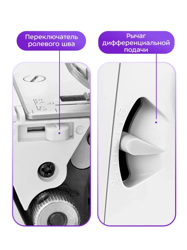 Оверлок швейный для дома КТ-6360 - 90 Вт
