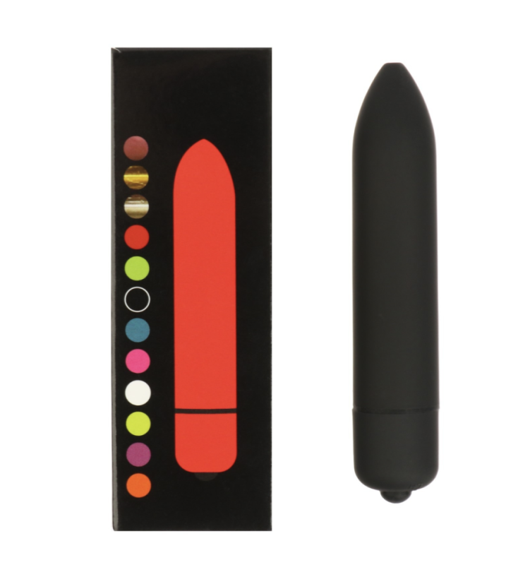 Вибратор Оки-Чпоки, вибропуля, IP65, ABS пластик, Soft силикон 10 режимов, 9 см, черный