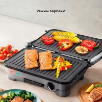 Электрогриль КТ-3622 двусторонний гриль электрический 1800Вт