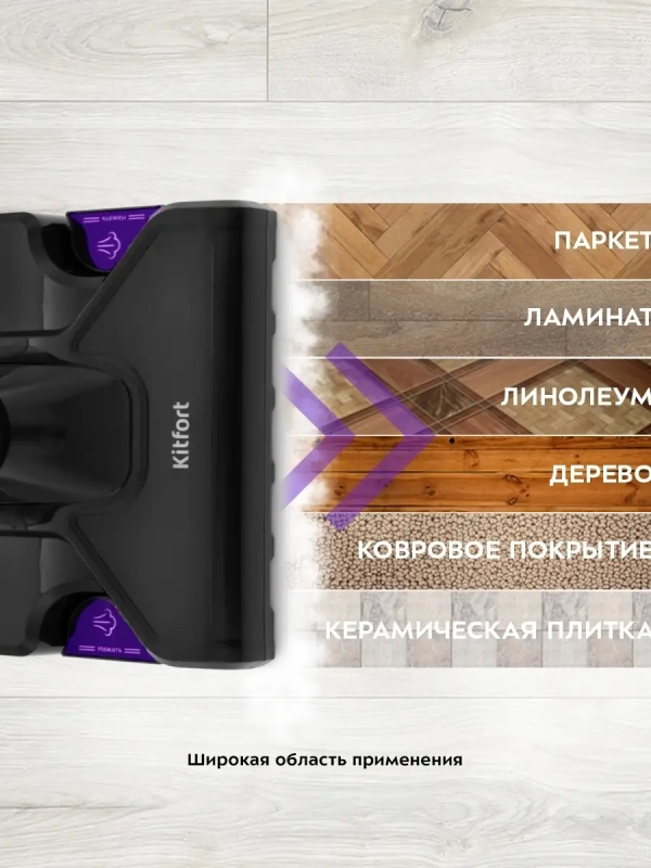 Пылесос для дома вертикальный паровой КТ-575 (2 в 1) 1600 Вт