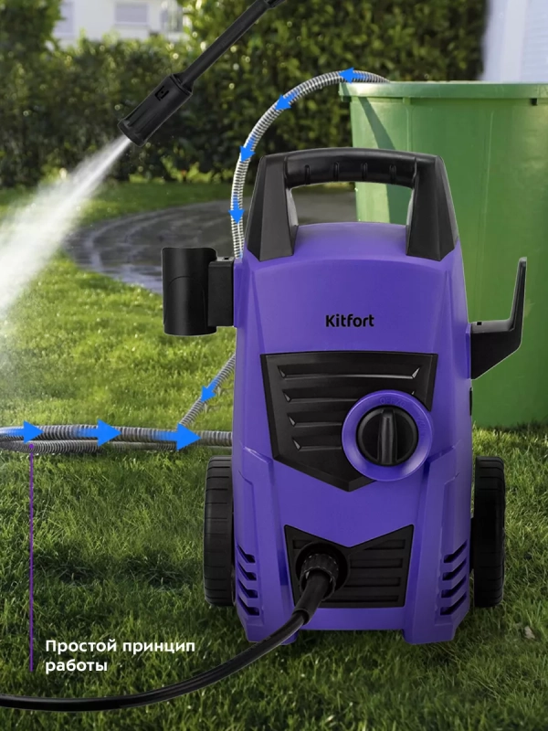 Мойка высокого давления КТ-9164 - 1400 Вт