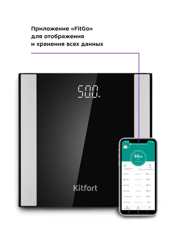 Весы напольные электронные КТ-820