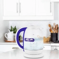 Чайник электрический стеклянный с подсветкой КТ-6140 - 1.7 л