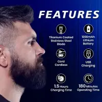 Триммер для стрижки волос VGR V-998 Красный