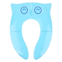 Сиденье для унитаза детское дорожное, ABS-пластик, 35х25,5х3см, цвет голубой