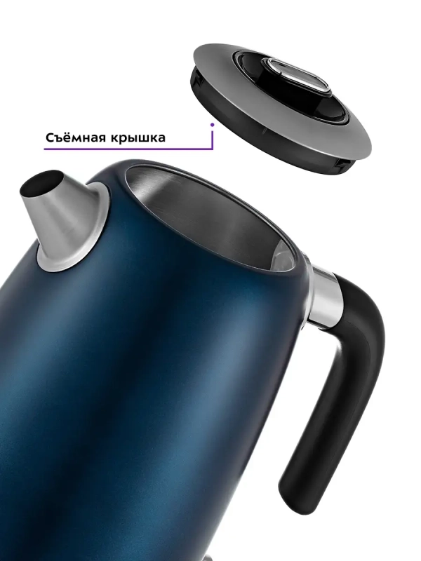 Чайник электрический металлический КТ-6121 - 1.7 л