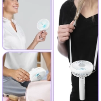 Мини-вентилятор настольный беспроводной КТ-402 - 5 Вт