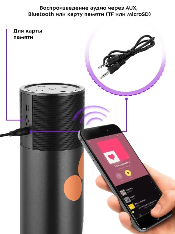 Колонка беспроводная портативная КТ-3366 - 5 Вт