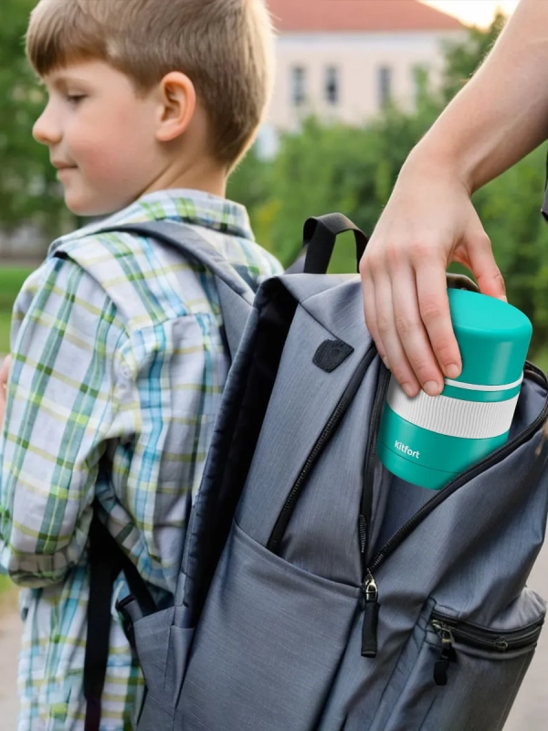 Ланч-бокс с ложкой КТ-1218 - 0.5 л