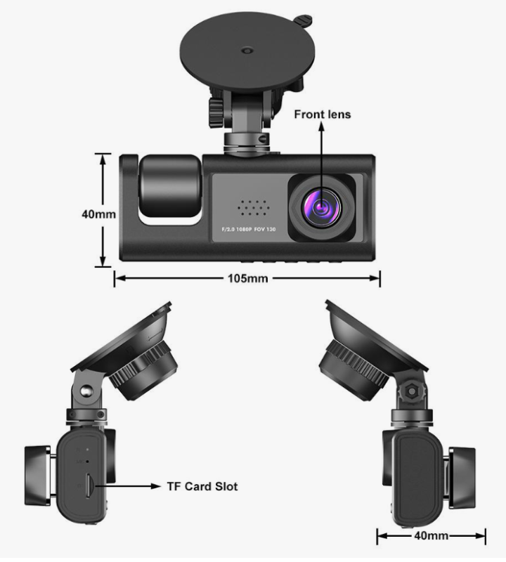 Видеорегистратор Автомобильный 3в1 Black Box