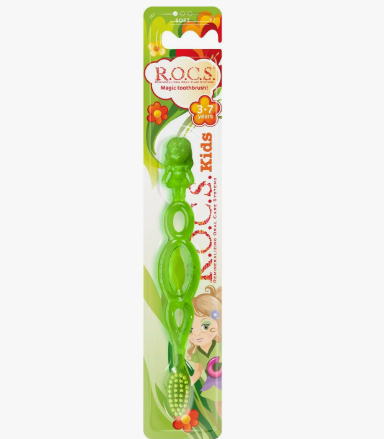 ROCS Kids Зубная щетка детская 3-7 лет мягкая