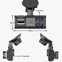 Видеорегистратор Автомобильный 3в1 Black Box