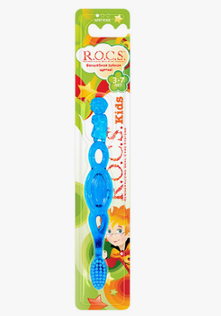 Rocs зубная щетка kids для детей от 3 до 7 лет