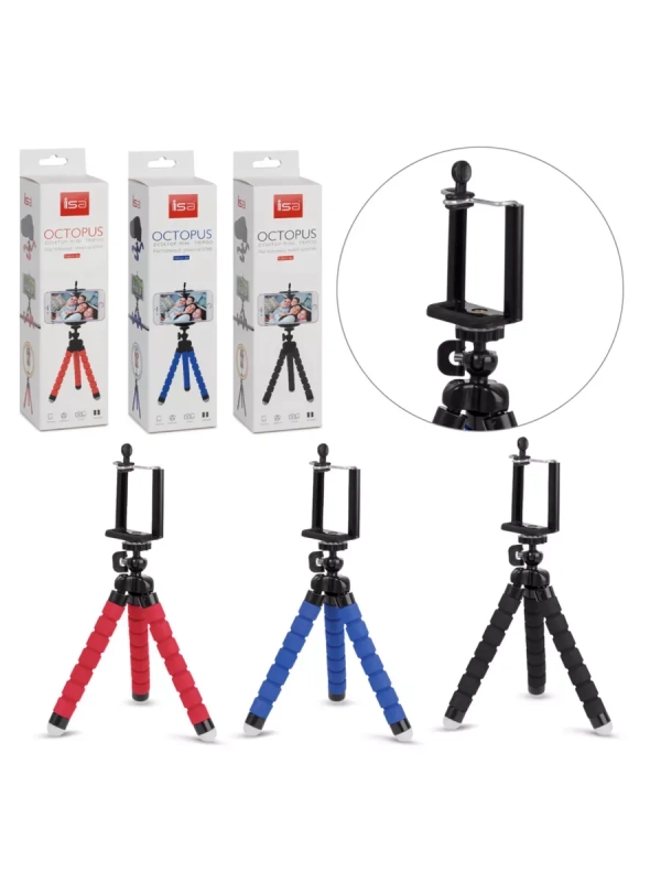 Настольный мини-штатив FLEX-01 ISA синий