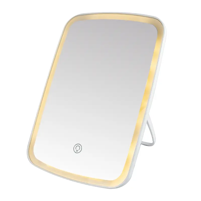 Настольное зеркало для макияжа с подсветкой ML-07 ISA белое