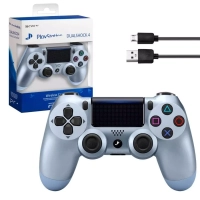 Джойстик PS4 DualShock беспроводной AA стальной синий