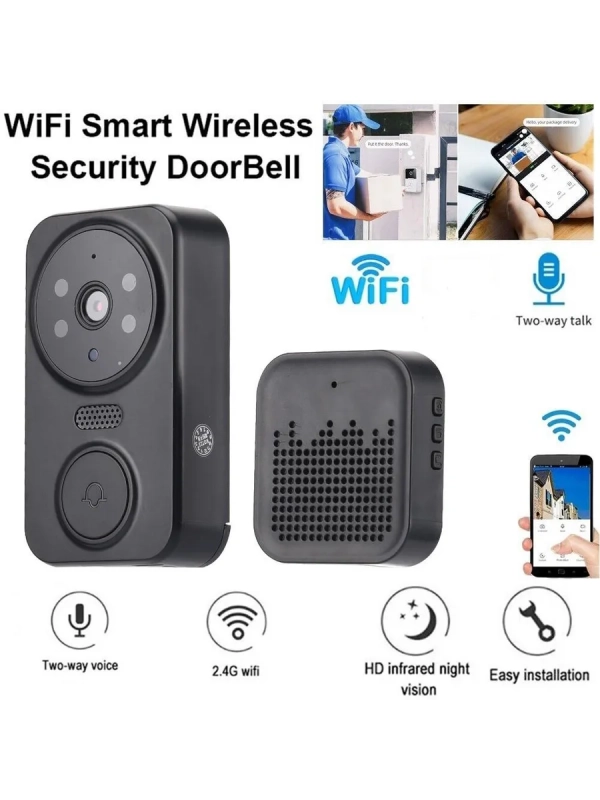 Беспроводной дверной звонок с камерой и микрофоном M8