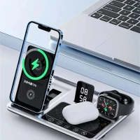 Беспроводное зарядное устройство 4in1 R11 серый