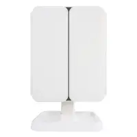 Настольное зеркало для макияжа с подсветкой ML-04 ISA белое