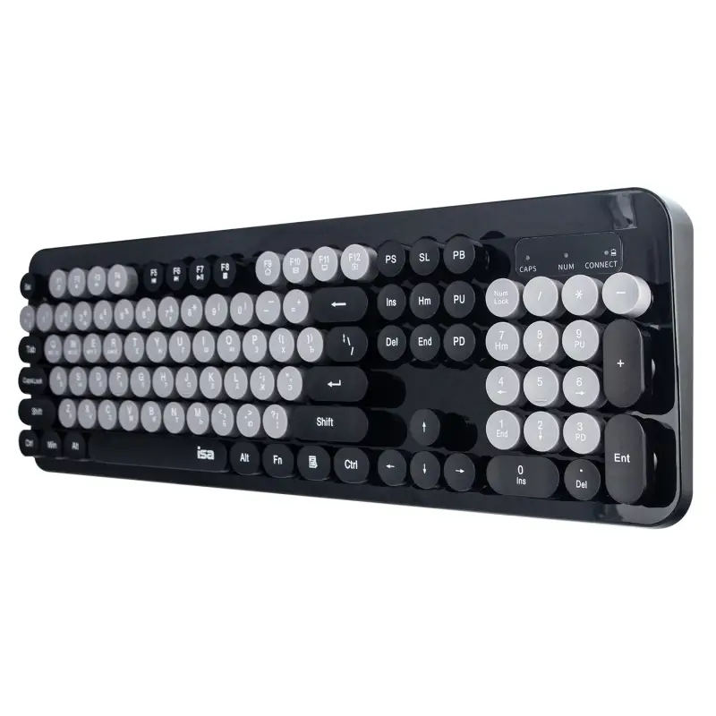 Комплект беспроводная клавиатура + мышь ISA KB-09 черная