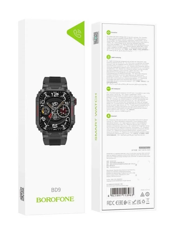 Часы smart watch BOROFONE BD9 черный