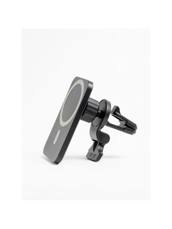 Беспроводная зарядка 15W + Автомобильный держатель магнитный черный