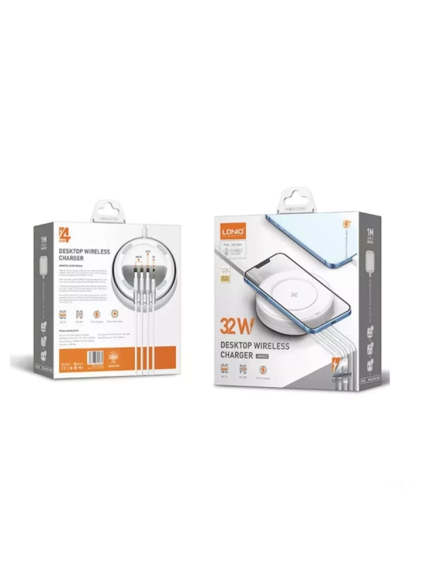 Беспроводное зарядное устройство + 3 USB + Type-C 32W AW003 LDNIO