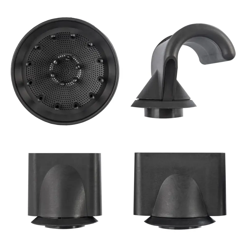 Фен белый с золотом (набор 5 в 1) 3м