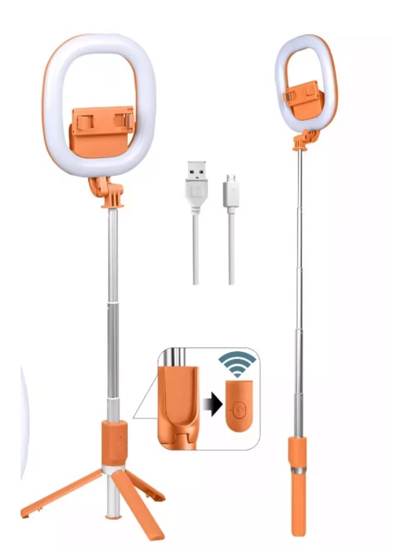 Селфи кольцо R10 оранжевый