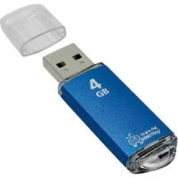 USB накопитель 4 GB Smart Buy V-Cut Blue