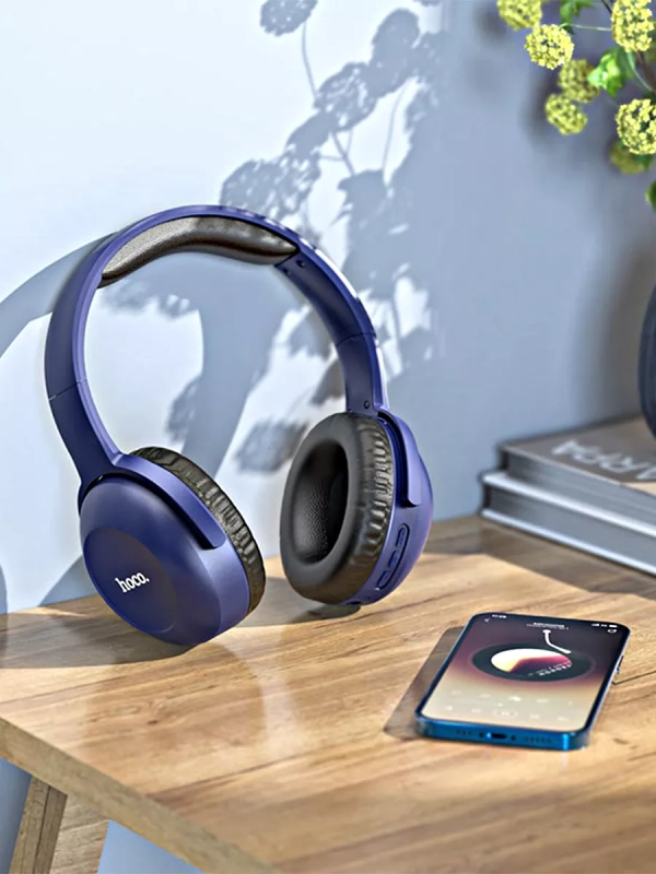 Наушники W33 Art Sount Bluetooth HOCO синие
