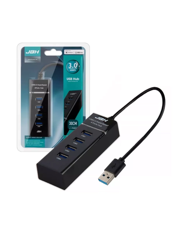 HUB USB на 4 H-02 30cm USB 2.0 JBH