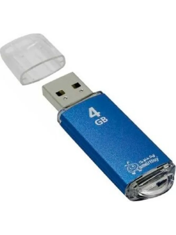 USB накопитель 4 GB Smart Buy V-Cut Blue