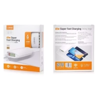 Переходник СЗУ на 5 USB + Type-C 65 WA6573C LDNIO