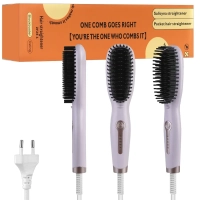 Расческа для выпрямления волос ZF24-1 сиреневый