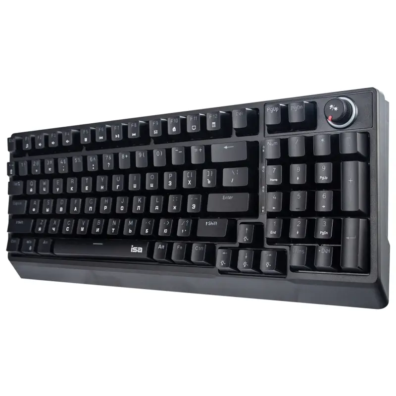 Механическая игровая клавиатура с RGB подсветкой ISA KB-08 черная