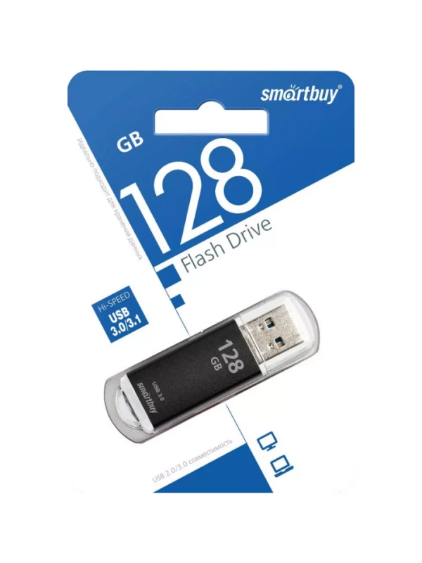 USB накопитель 128 GB Smart Buy V-Cut Black USB 3.0