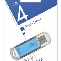 USB накопитель 4 GB Smart Buy V-Cut Blue
