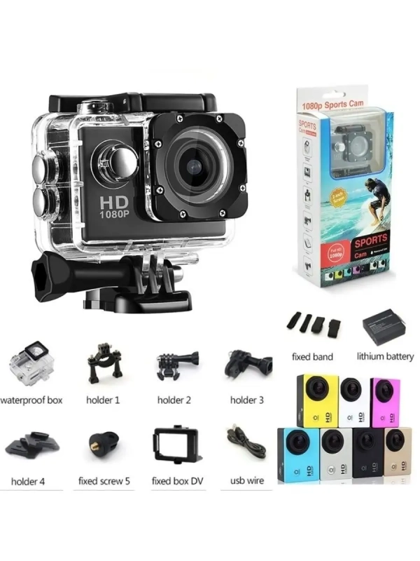 Экшен камера D600 черная