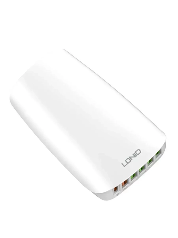 Переходник СЗУ на 5 USB + Type-C 65 WA6573C LDNIO