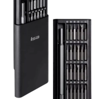 Набор отверток PP-011 в пластиковом пенале (24 насадки) ISA