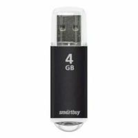 USB накопитель 4 GB Smart Buy V-Cut Black