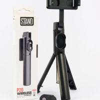 Монопод-трипод с блютуз пультом P20 черный