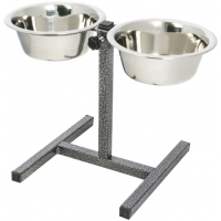 Миски конусные металлические для животных на подставке 2х2,3 л