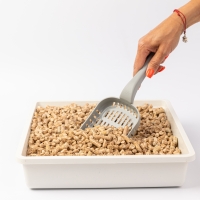 Совок для лотка серый