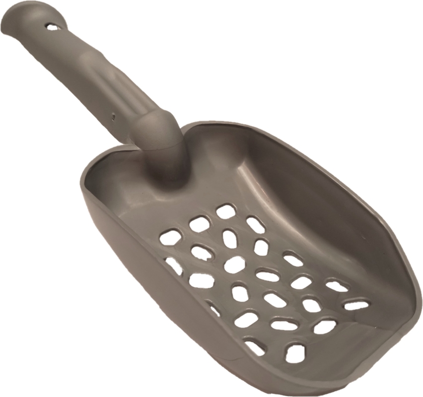 Совок для лотка серый